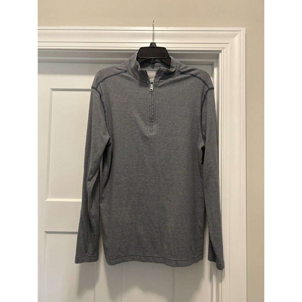 Ocean & Coast 1/4 Zip SWEATSHIRT Pullover GRAY Mens SIZE Medium  COTTOn Blend